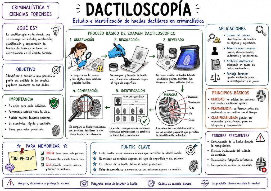 Dactiloscopía - Proceso Básico de Examen
